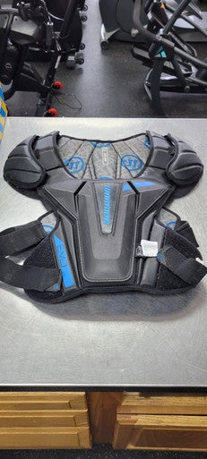 Used Warrior EVO Lacrosse Shoulder Pads Black LG 11497-S000154136