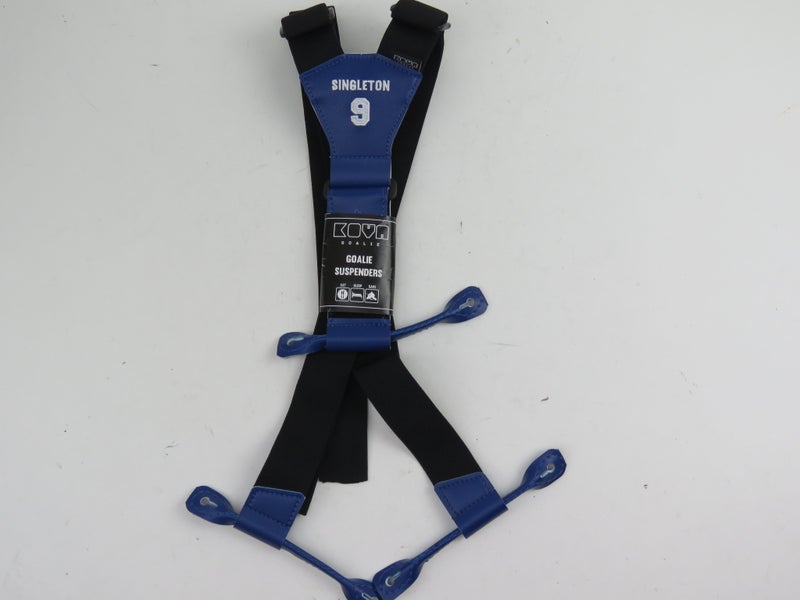 KOVA Goalie Toronto Marlies Maple Leafs AHL NHL Team Issued Pro Stock Goalie Suspenders SINGLETON