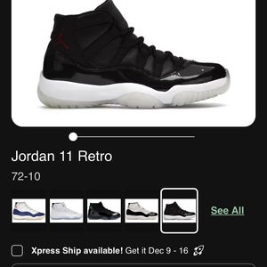 Air Jordan 11 Retro 72-10