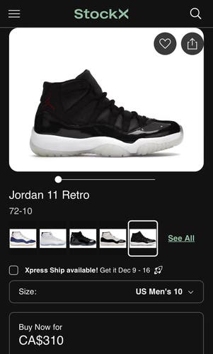 Air Jordan 11 Retro 72-10