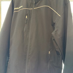 Black Men's Large Bauer Warm-up Jacket (Used) Team Black