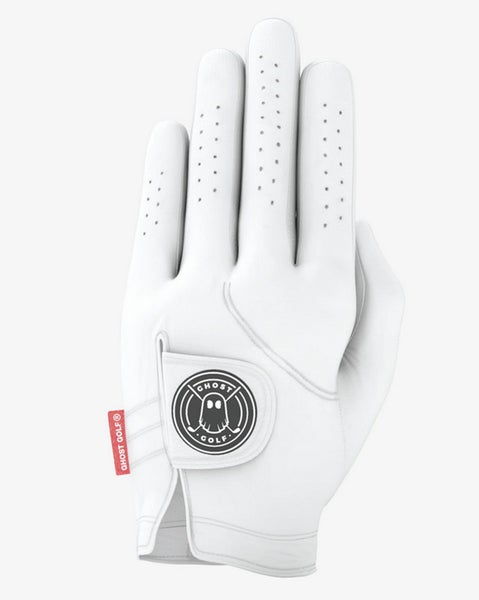 NEW Ghost Golf White Men's Large Golf Glove (L)