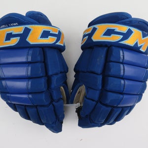 CCM HG4PC Lovell Lions Blue Gold Ice Hockey Player Gloves Size 13"