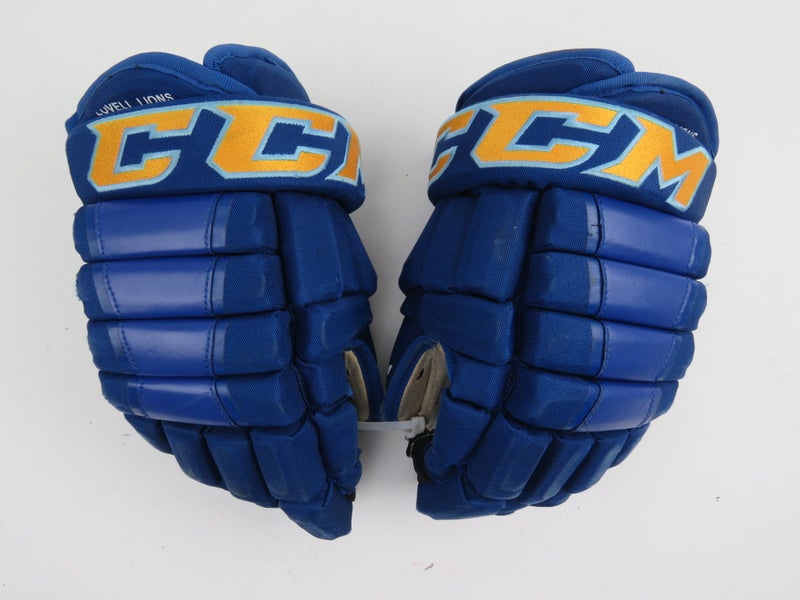 CCM HG4PC Lovell Lions Blue Gold Ice Hockey Player Gloves Size 13"