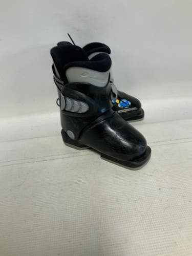 Used Rossignol R18 Boys DH Ski Boot Black 225 MP - J04.5 - W5.5 11823-S000036212