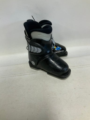 Used Rossignol R18 Boys DH Ski Boot Black 225 MP - J04.5 - W5.5 11823-S000036212
