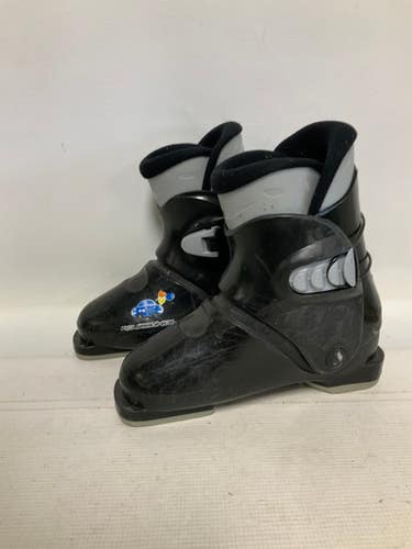 Used Rossignol R18 Boys DH Ski Boot Black 225 MP - J04.5 - W5.5 11823-S000036210