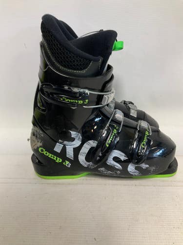 Used Rossignol COMP J3 Boys DH Ski Boot Black 225 MP - J04.5 - W5.5 11823-S000036206