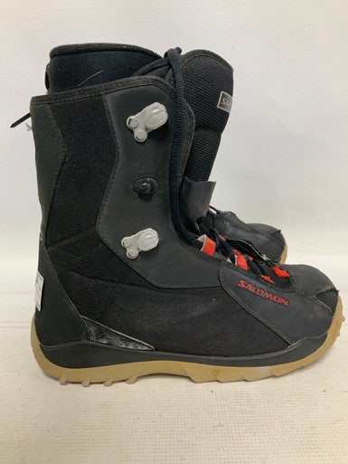 Used Salomon KAMOOKS Mens Snowboard Boots Black Senior 10.5 11823-S000036203