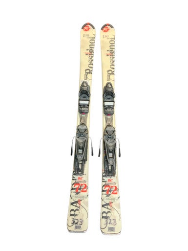 Used Rossignol SC 72 BANDIT Boys DH Ski/Binding White 130 cm 11823-S000036193