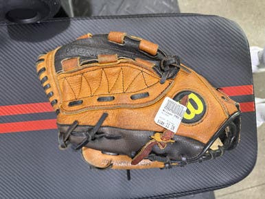 Used Wilson PRO FP450 LH Throw Fastpitch Gloves Orange 11" 11605-S000210675