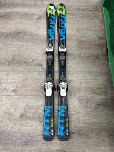 Volkl RTM Jr 130 cm Skis With Marker 4.5 Bindings (Used)