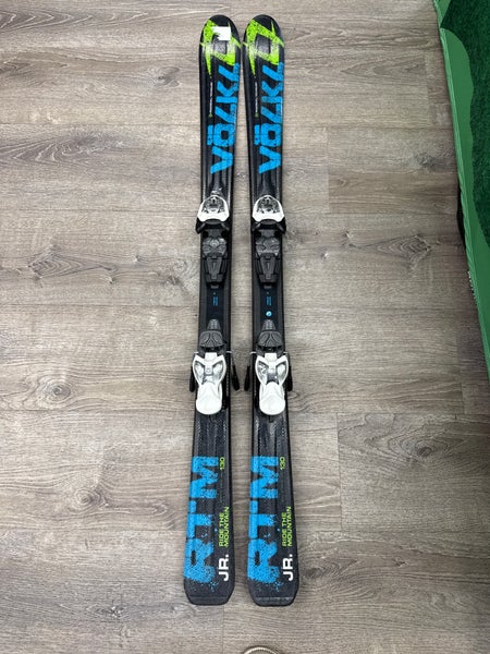 Volkl RTM Jr 130 cm Skis With Marker 4.5 Bindings (Used)