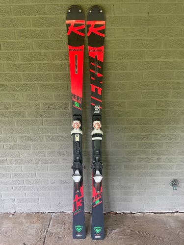 Rossignol Hero Athlete SL 165 cm Racing Skis With Bindings Max Din 18 (Used)