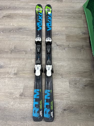 Volkl RTM Jr 140 cm Skis With Marker 7.0 Bindings (Used)