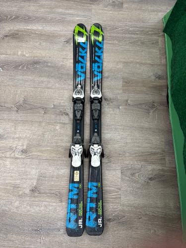 Volkl RTM Jr 130 cm Skis With Marker 4.5 Bindings (Used)