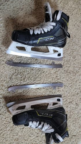 CCM Super Tacks 9370 Hockey Goalie Skates Regular Width 8.5 (Used)
