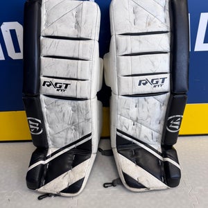Black 30" Intermediate Warrior Ritual GT Goalie Leg Pads (Used)