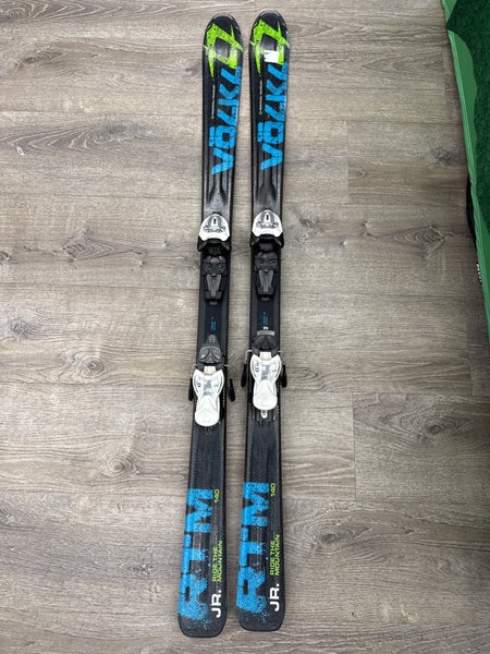 Volkl RTM Jr 140 cm Skis With Marker 7.0 Bindings (Used)