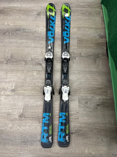 Volkl RTM Jr 130 cm Skis With Marker 4.5 Bindings (Used)