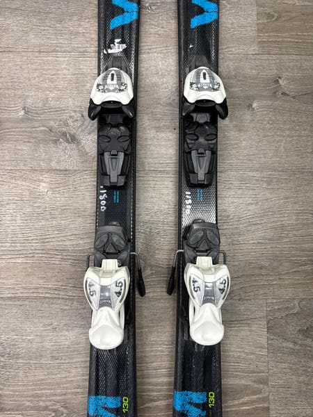 Volkl RTM Jr 130 cm Skis With Marker 4.5 Bindings (Used