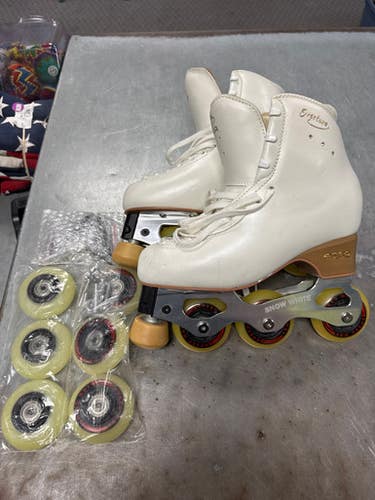 Used EDEA OVERTURE SNOW WHITE Senior Rec Fitness Skates White Senior 6.5 11793-S000259677