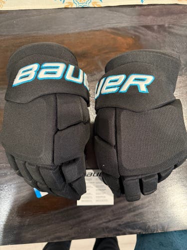 Bauer Utah Hockey Club Gloves 14" Pro Stock (New with Tags) Rare