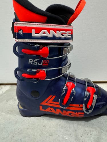 21.5 Kid's Lange RSJ 60 Ski Boots (Used)