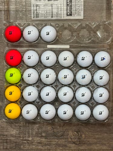 27 Bridgestone e12 Golf Balls - Nearly All 5A Mint Condition