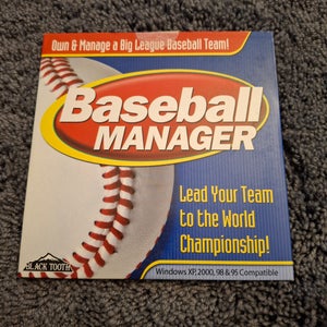 Vintage Baseball Manager CD-Rom Game Fantasy Strategy Game