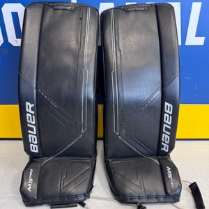Black Small Intermediate Bauer Supreme M5 Pro Goalie Leg Pads (Used)