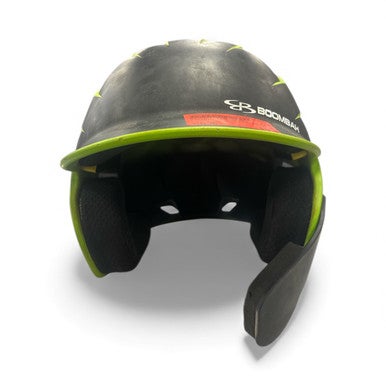 Used BoomBah BLA/GRN HELMET Batting Helmet No Mask Green MD 11850-S000022347