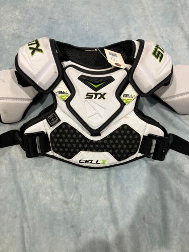 Medium Youth STX Cell V Shoulder Pads (Used)