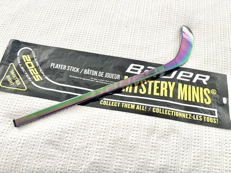 Rarest Bauer Mystery Mini Right Handed Hockey Stick (New) Chrome Chameleon - Limited Edition