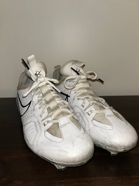 White Men's Size M 11.0 (W 12.0) Adult Nike Huarache 9 Varsity Lax Low Top (Used)