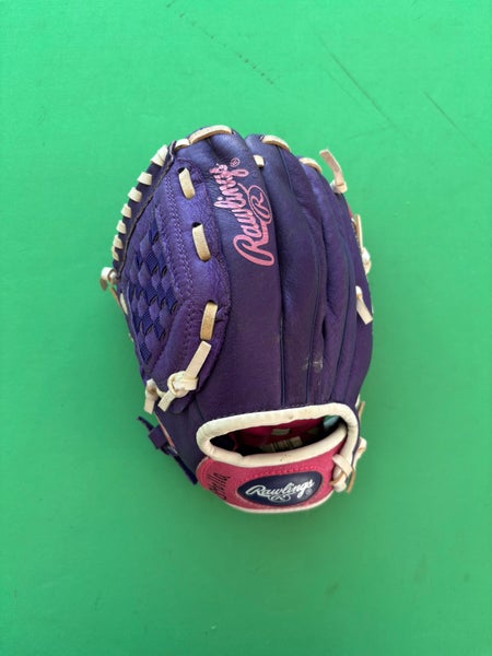 Pink Rawlings Highlight Series LH Baseball Glove 10"