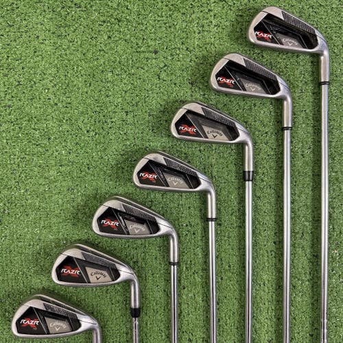 READ Callaway Razr X NG Iron Set 4-PW Uniflex Steel Right Handed