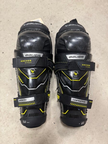 Youth Bauer Supreme Mach Shin Pads 9" (Used)