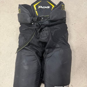 Black Senior Medium CCM Tacks 4052 Hockey Pants (Used)