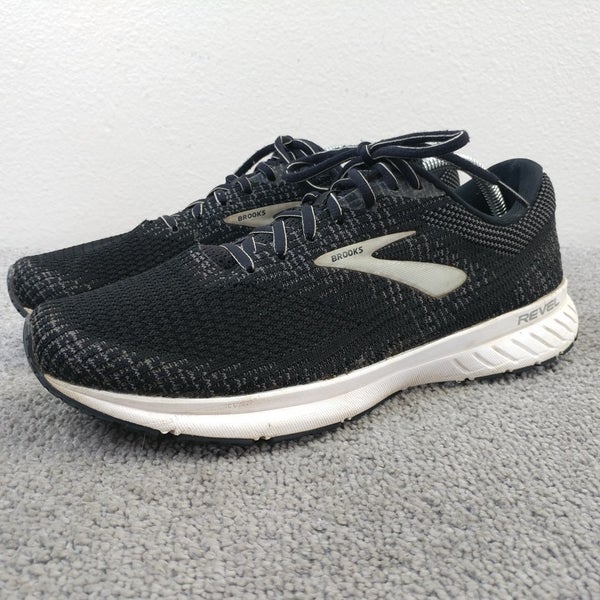 Brooks Revel 3 Mens Size 11 Running Shoes Black Sneakers Low Top 1103141D012