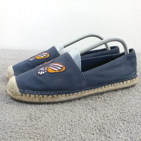 Kate Spade Aflutter Butterfly Embroidery Espadrille Flat Loafer Women Size 10