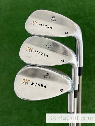 Miura Forged 3 Wedge Set (51, 55, & 59 Degrees)