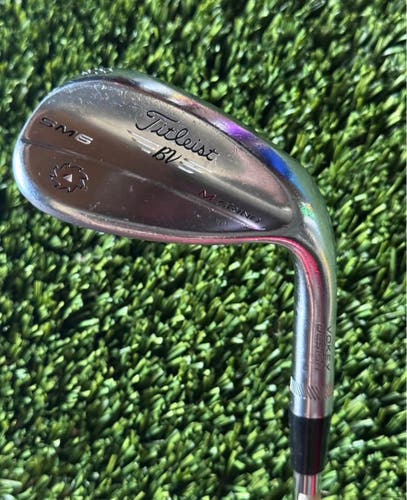 Right Handed Titleist Chrome SM6 M Grind Lob Wedge 58-08 Wedge Flex Steel, 35”
