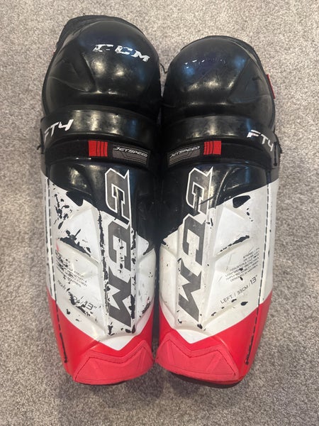 Intermediate CCM JetSpeed FT4 13" Shin Pads (Used)