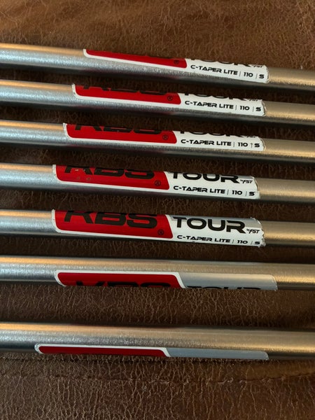 KBS Tour C Taper Lite 110 Stiff Flex Steel Shaft 5i-GW (Used)
