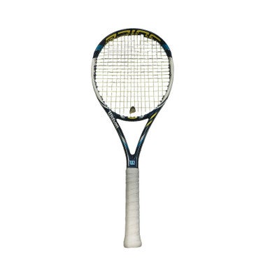 Used Wilson JUICE 100 Adult Tennis Racquet Navy Blue 4 1/2" 11859-S000027271