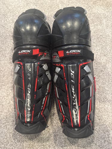 Junior CCM JetSpeed FT390 12" Shin Pads (Used)