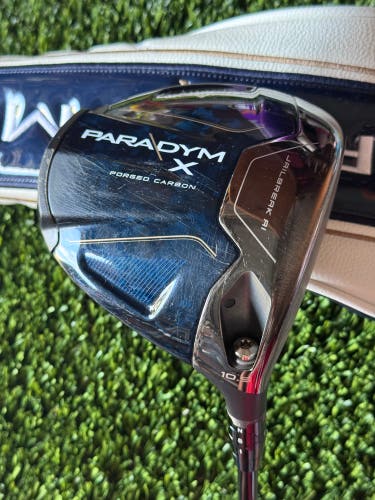 RH Callaway Paradym X Forged Carbon Driver 10.5 ProjectX Hzrdus 5.5 Regular Flex