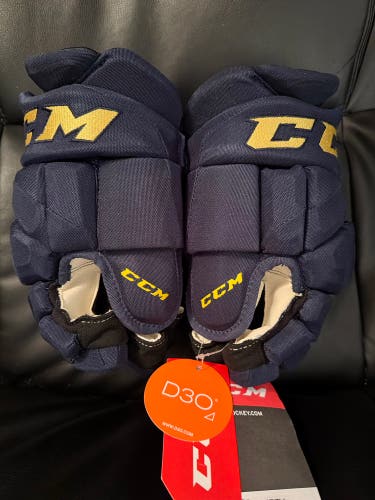CCM HGPJSPP St Louis Blues Pro Stock Hockey Gloves Size 13