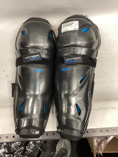 Used Bauer VAPOR VOLT Senior Shin Guards Black 13" 11851-S000041017